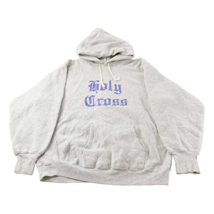 Vintage 1980s Holy Cross Champion Reverse Weave Hoodie Men's 2XL from propervintagecanada
