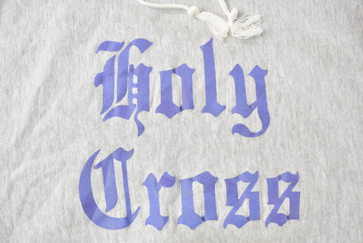Vintage 1980s Holy Cross Champion Reverse Weave Hoodie Men's 2XL from propervintagecanada