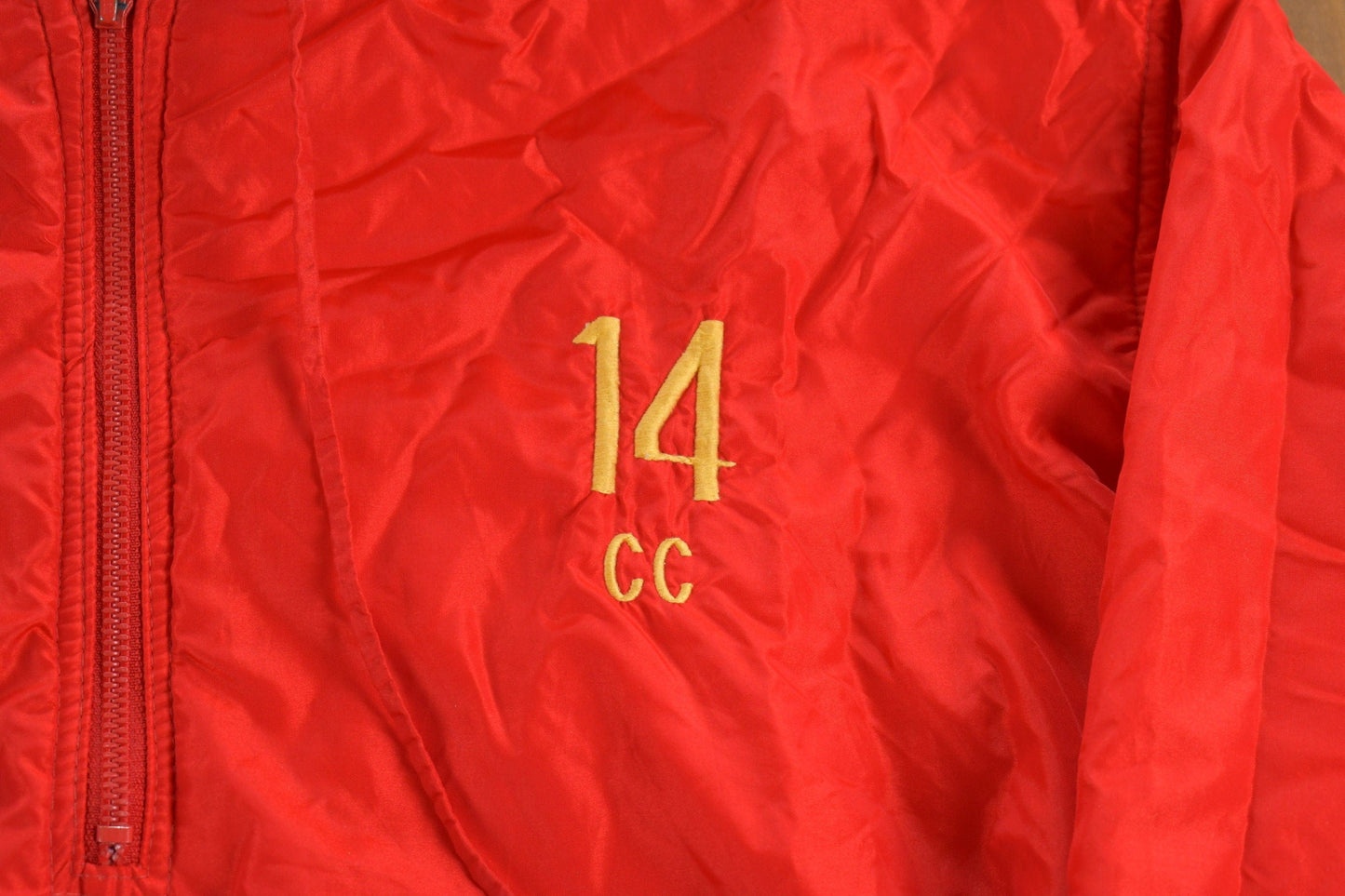 Vintage 1980s Hooded Half Zip Windbreaker Jacket Men's Small from propervintagecanada