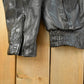 Vintage 1980s Hot Leathers Moto Cafe Racer Biker Leather Jacket Men's Large from propervintagecanada