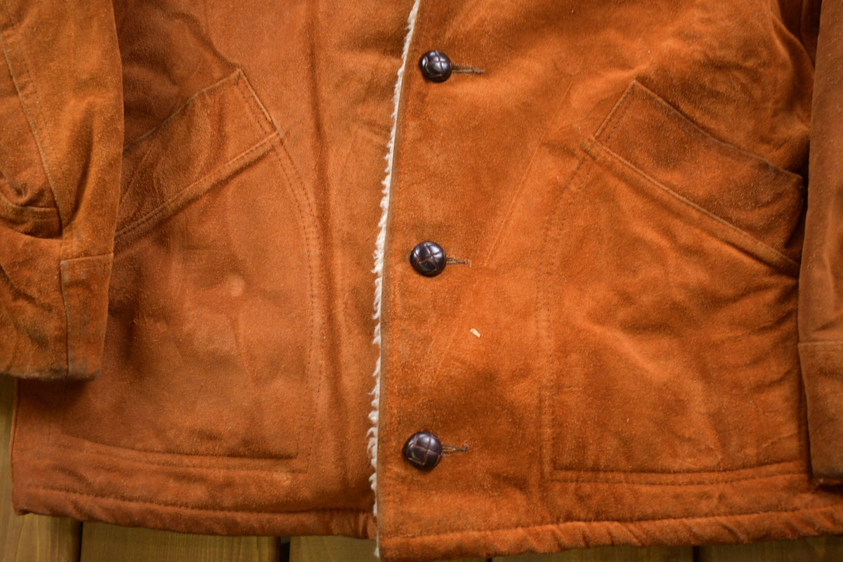 Vintage 1980s House Of Peerless Shearling Leather Jacket from propervintagecanada