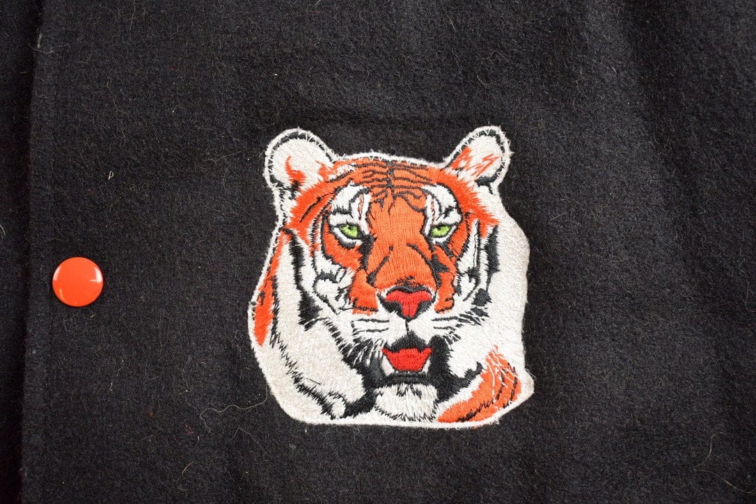 Vintage 1980s Howland Tigers Ohio Wool Varsity Jacket Men's 2XL from propervintagecanada