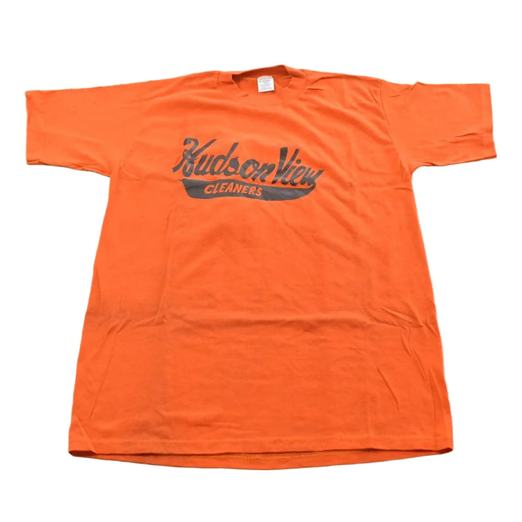 Vintage 1980s Hudson View Cleaners Graphic T Shirt Mens L from propervintagecanada