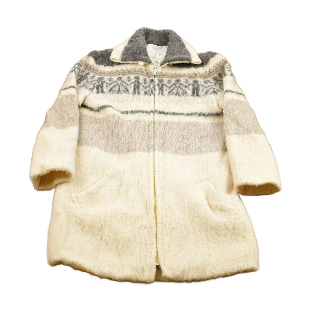 Vintage 1980s Ice Wool 100% Wool Full Zip Jacket from propervintagecanada