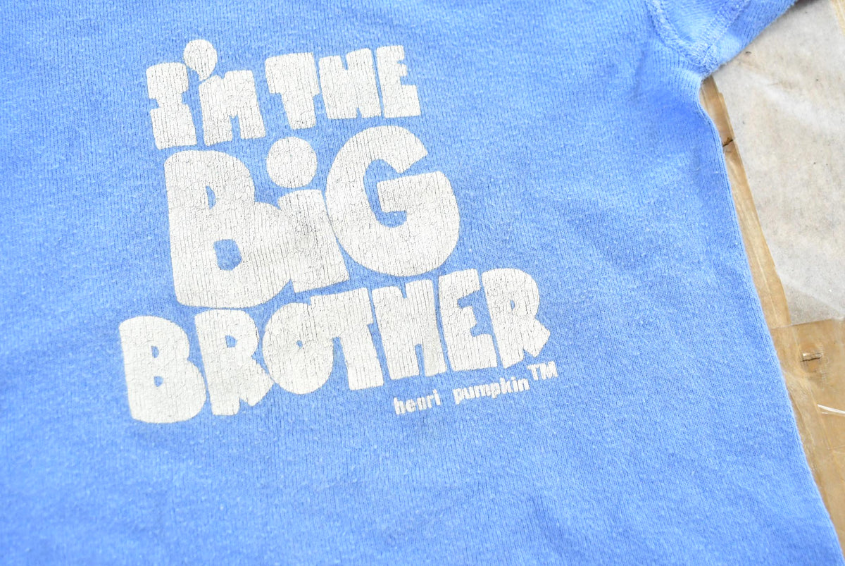 Vintage 1980s Im The Big Brother Graphic T Shirt Youth 3T from propervintagecanada