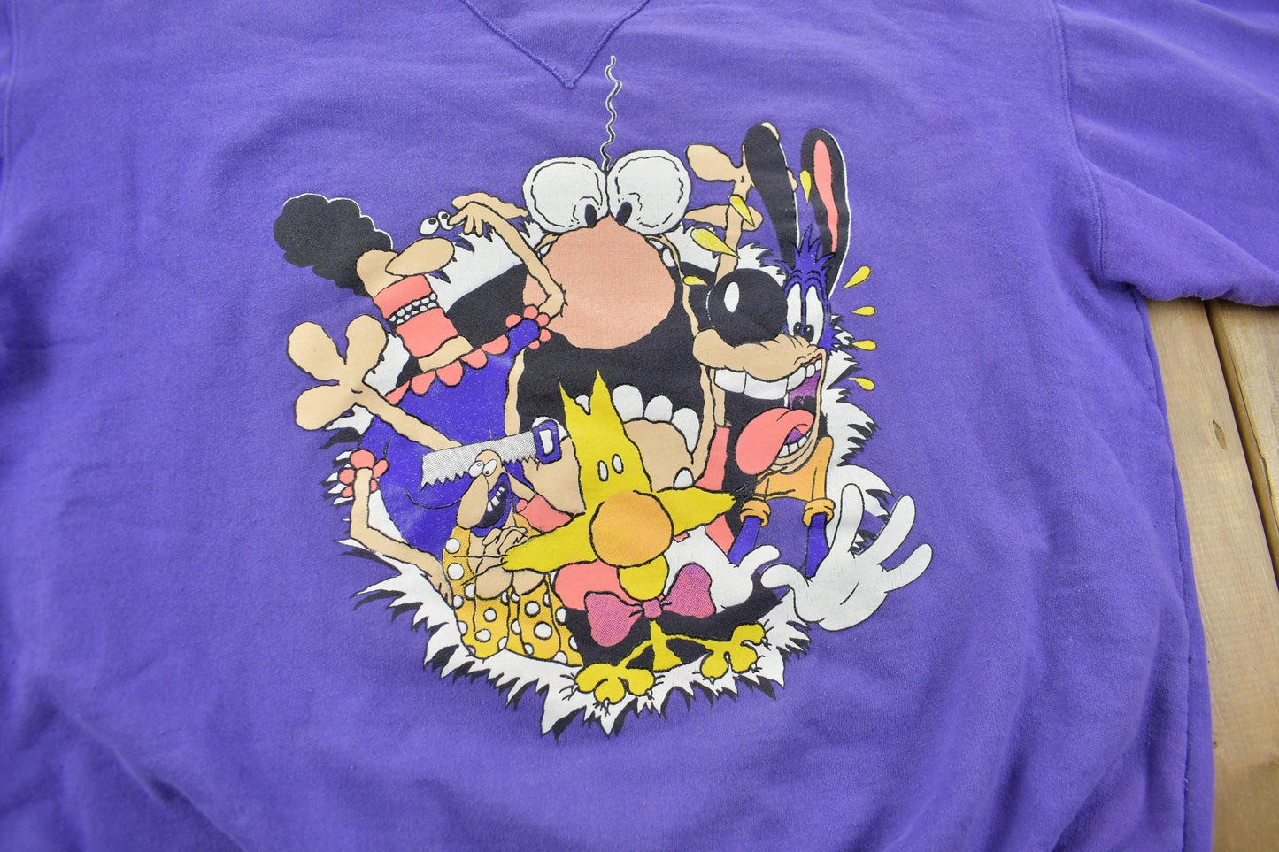Vintage 1980s Incredible Manitoba Animation Cartoon Crewneck Sweatshirt NFS Men's Medium from propervintagecanada