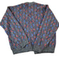 Vintage 1980s Ingrams Mens Shop Knit Abstracy Pattern Perfect Mild Distress Cardigan Sweater Made In USA from propervintagecanada