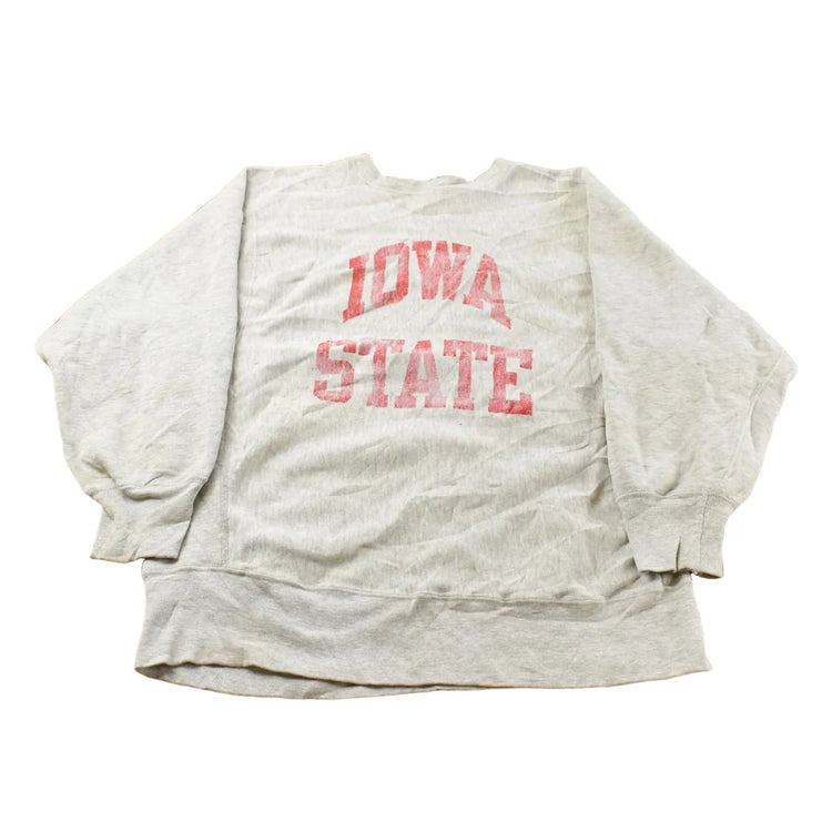 Vintage 1980s Iowa State Champion Reverse Weave Crewneck Sweatshirt Men's Large from propervintagecanada