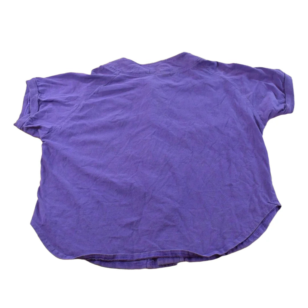 Vintage 1980s Italian Club West Coast Purple Baseball Jersey Men's L from propervintagecanada