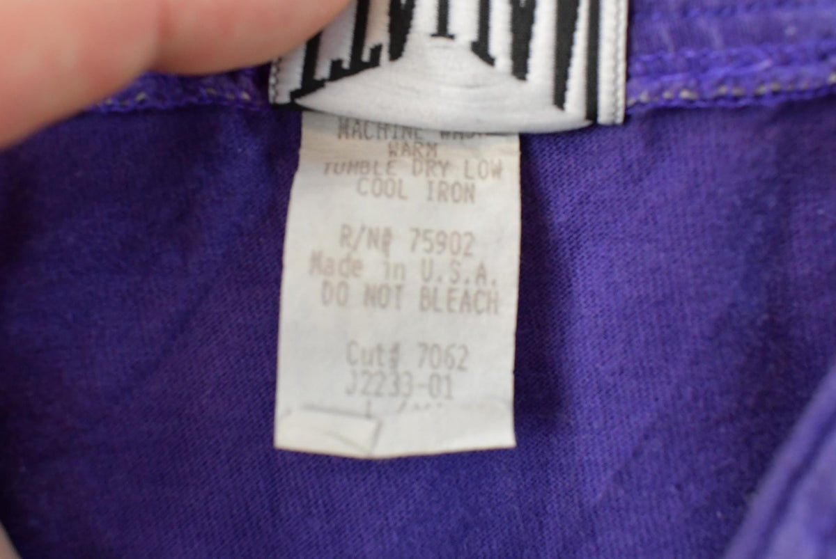 Vintage 1980s Italian Club West Coast Purple Baseball Jersey Men's L from propervintagecanada