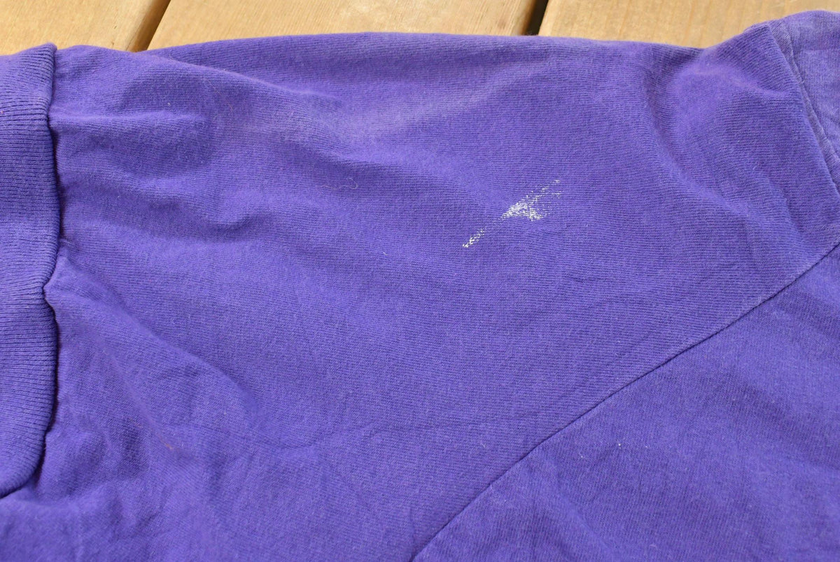 Vintage 1980s Italian Club West Coast Purple Baseball Jersey Men's L from propervintagecanada