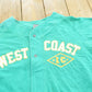 Vintage 1980s Italian Club West Coast Teal Baseball Jersey Men's XL from propervintagecanada