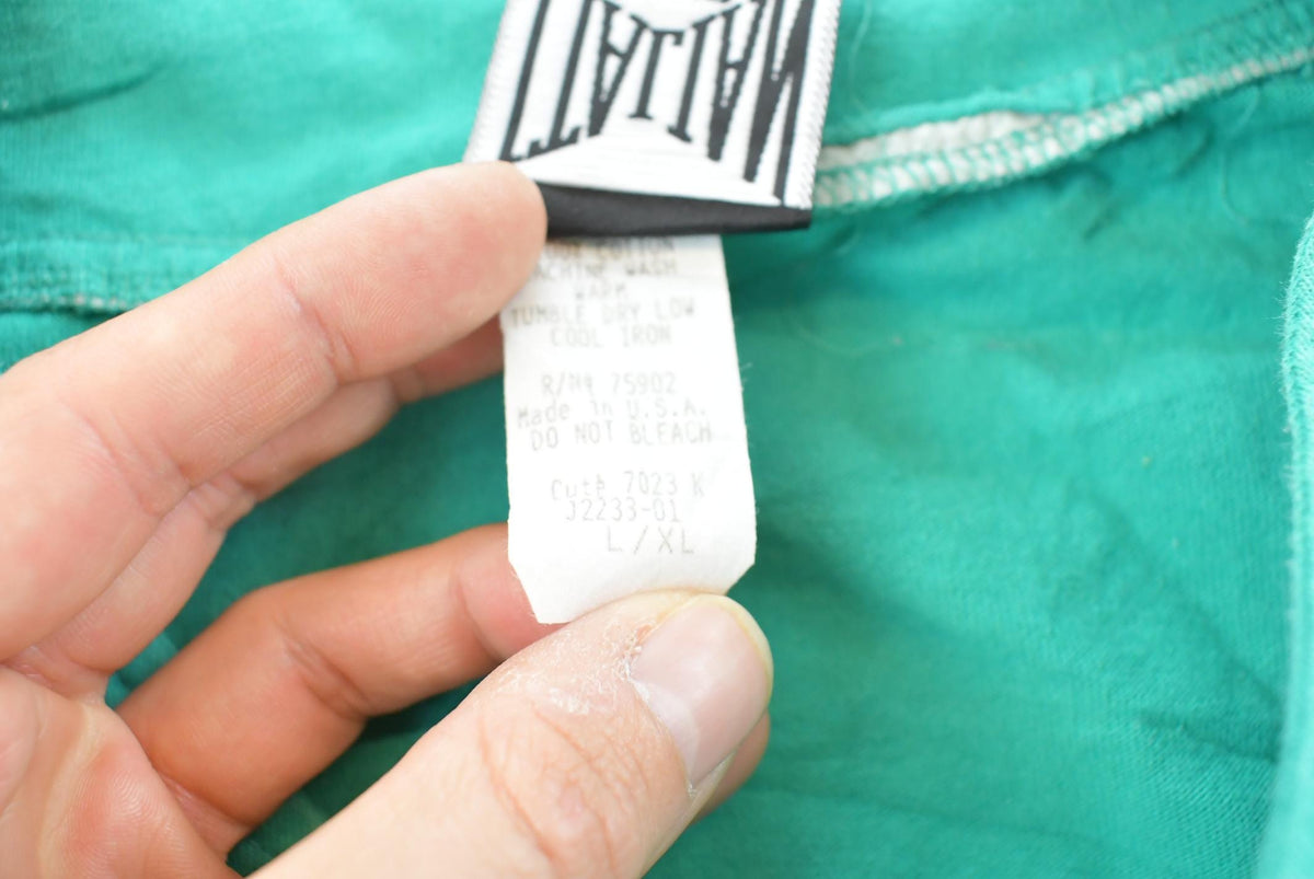 Vintage 1980s Italian Club West Coast Teal Baseball Jersey Men's XL from propervintagecanada