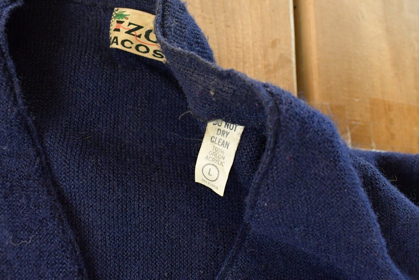 Vintage 1980s Izod Lacoste Knit Cardigan Sweater Men's Large from propervintagecanada