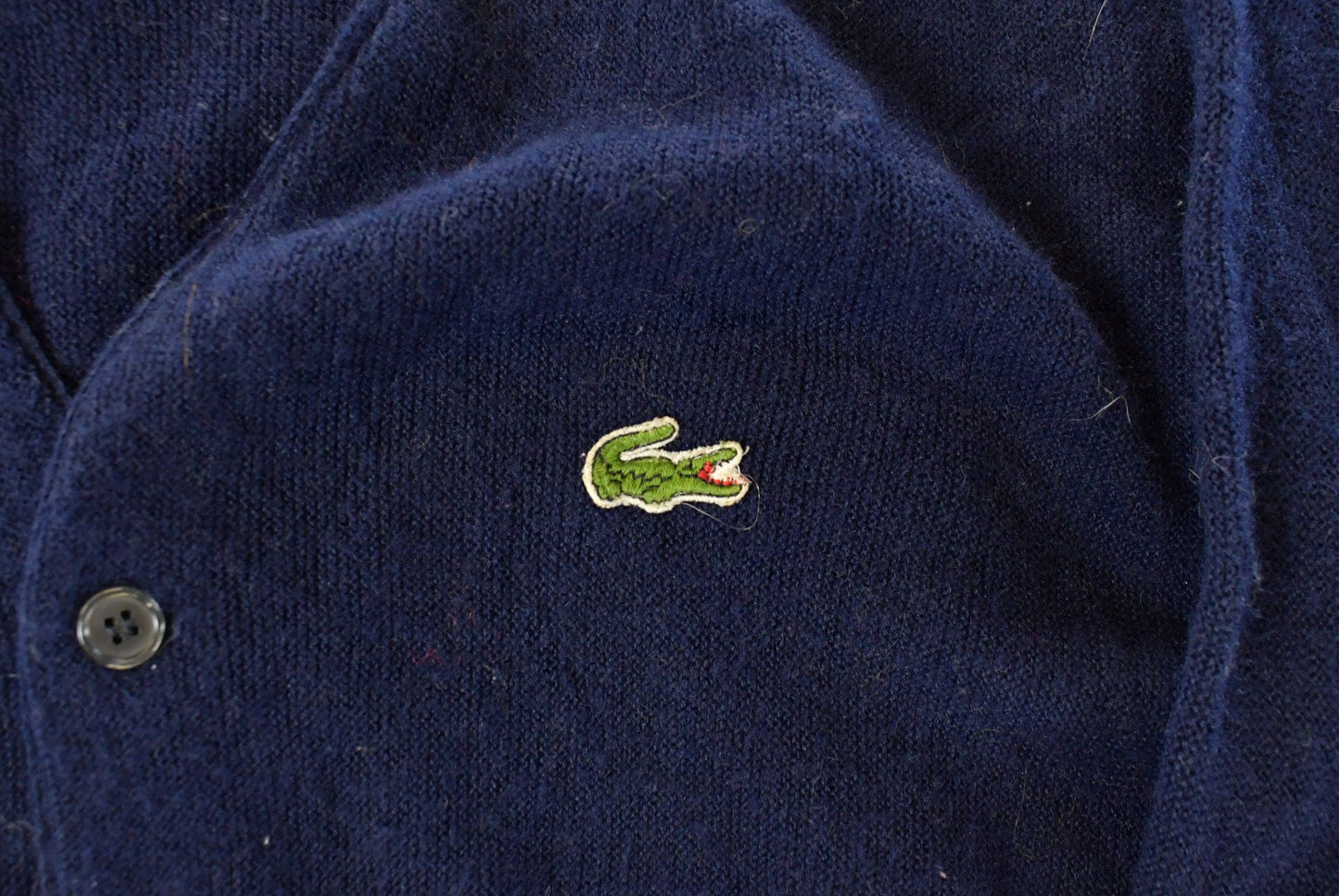 Vintage 1980s Izod Lacoste Knit Cardigan Sweater Men's Large from propervintagecanada