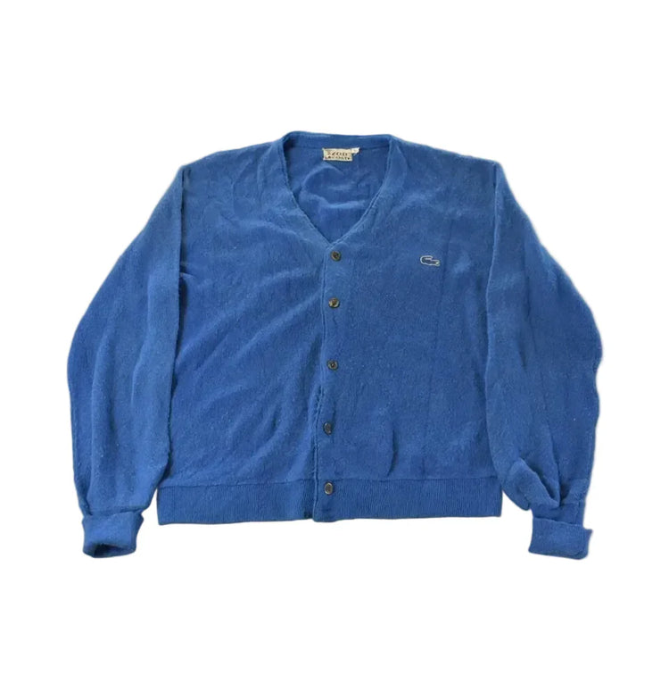 Vintage 1980s Izod Lacoste Knit Cardigan Sweater Men's Large from propervintagecanada