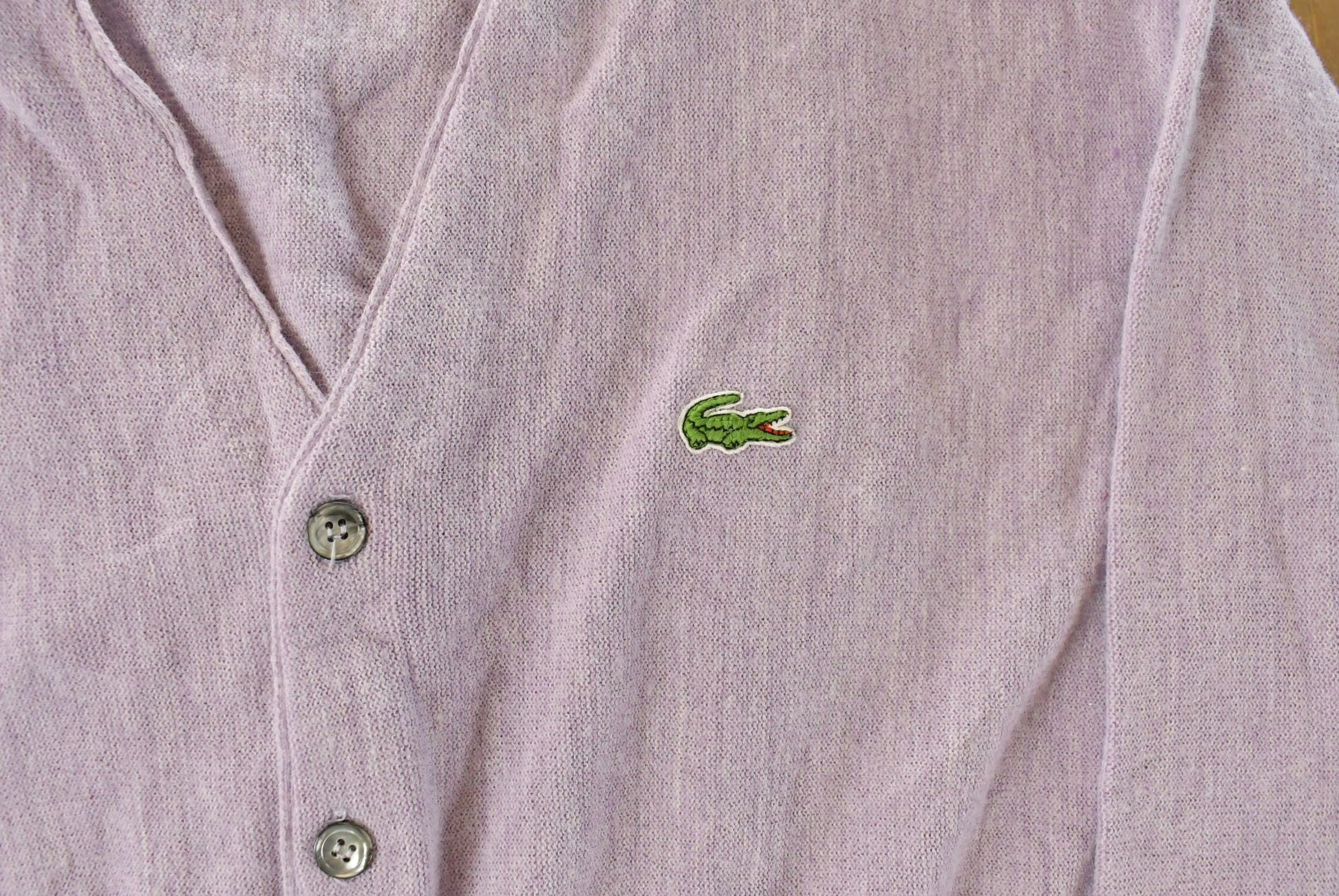 Vintage 1980s Izod Lacoste Knit Cardigan Sweater Men's Large from propervintagecanada