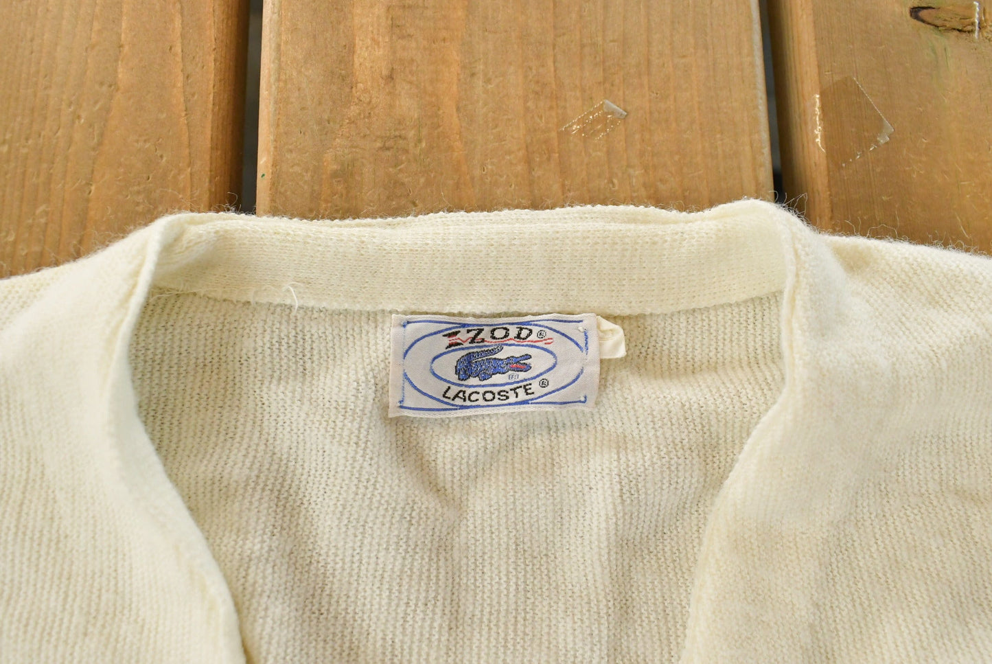 Vintage 1980s Izod Lacoste Knit Cardigan Sweater Men's Large from propervintagecanada