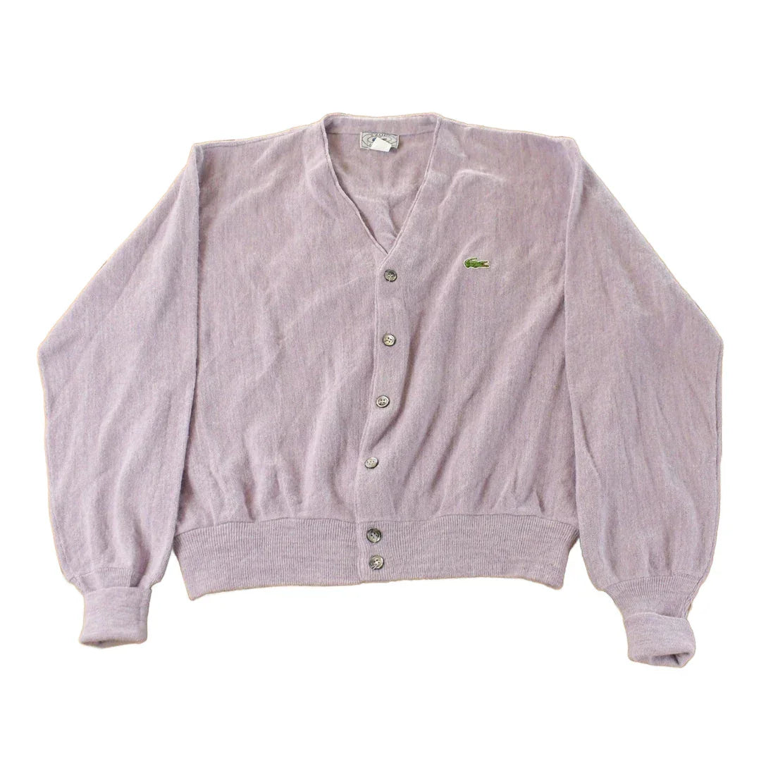 Vintage 1980s Izod Lacoste Knit Cardigan Sweater Men's Large from propervintagecanada