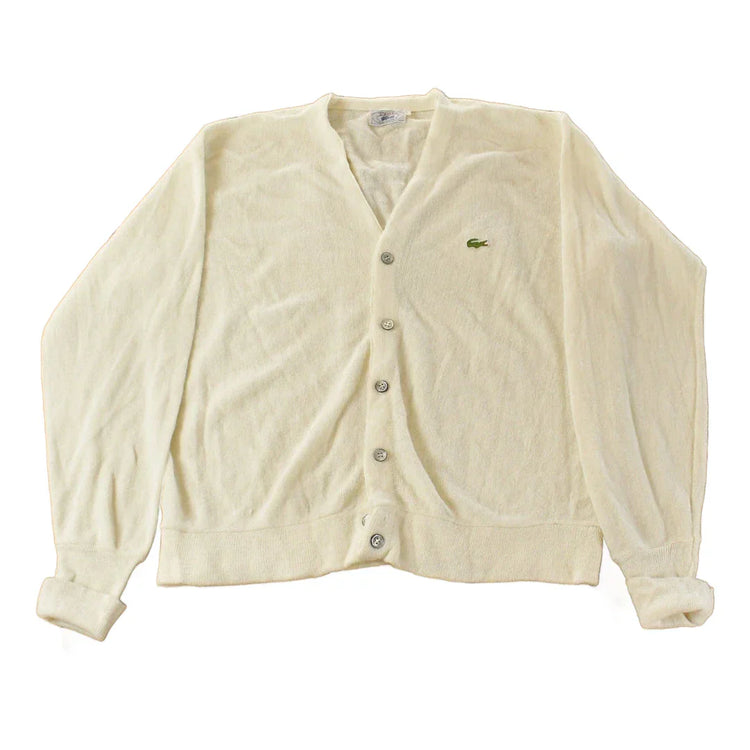Vintage 1980s Izod Lacoste Knit Cardigan Sweater Men's Large from propervintagecanada