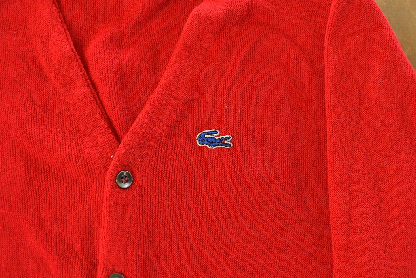 Vintage 1980s Izod Lacoste Knit Cardigan Sweater Men's Large from propervintagecanada