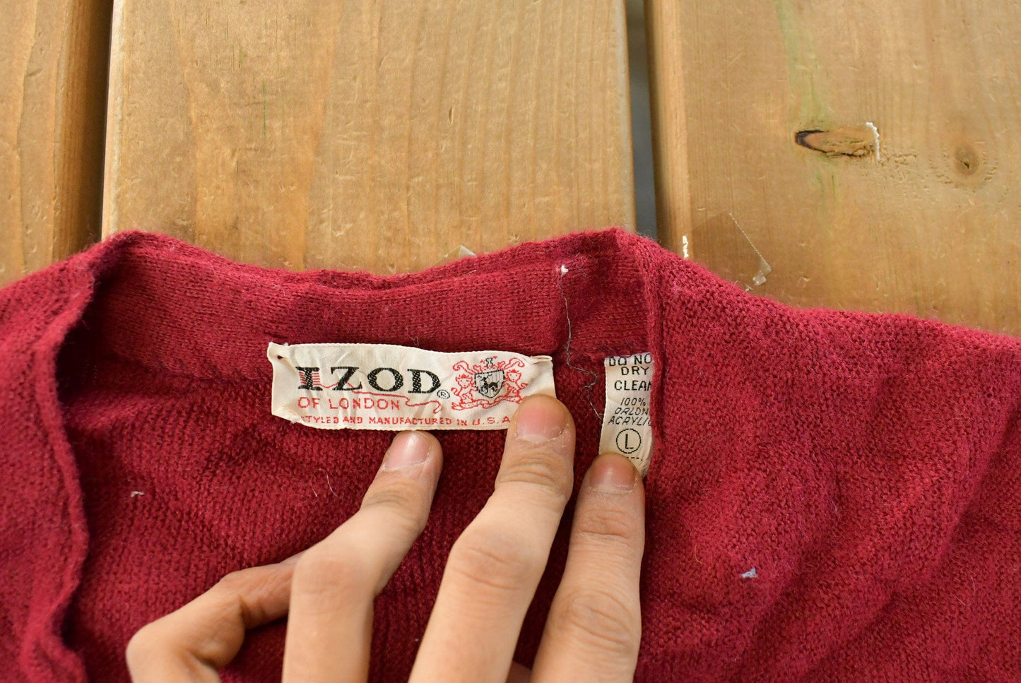 Vintage 1980s Izod Lacoste Knit Cardigan Sweater Men's Large from propervintagecanada