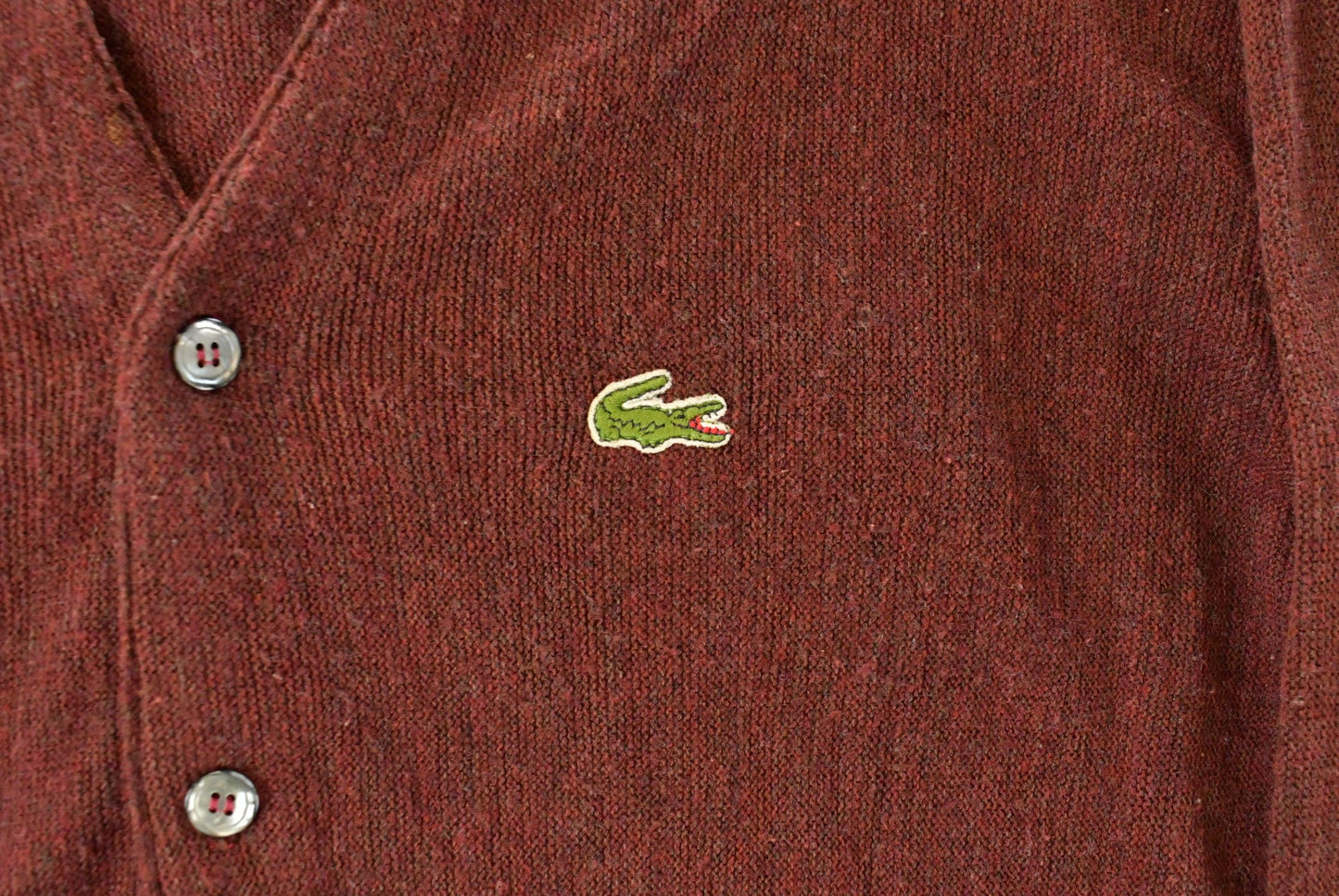 Vintage 1980s Izod Lacoste Knit Cardigan Sweater Men's Large from propervintagecanada