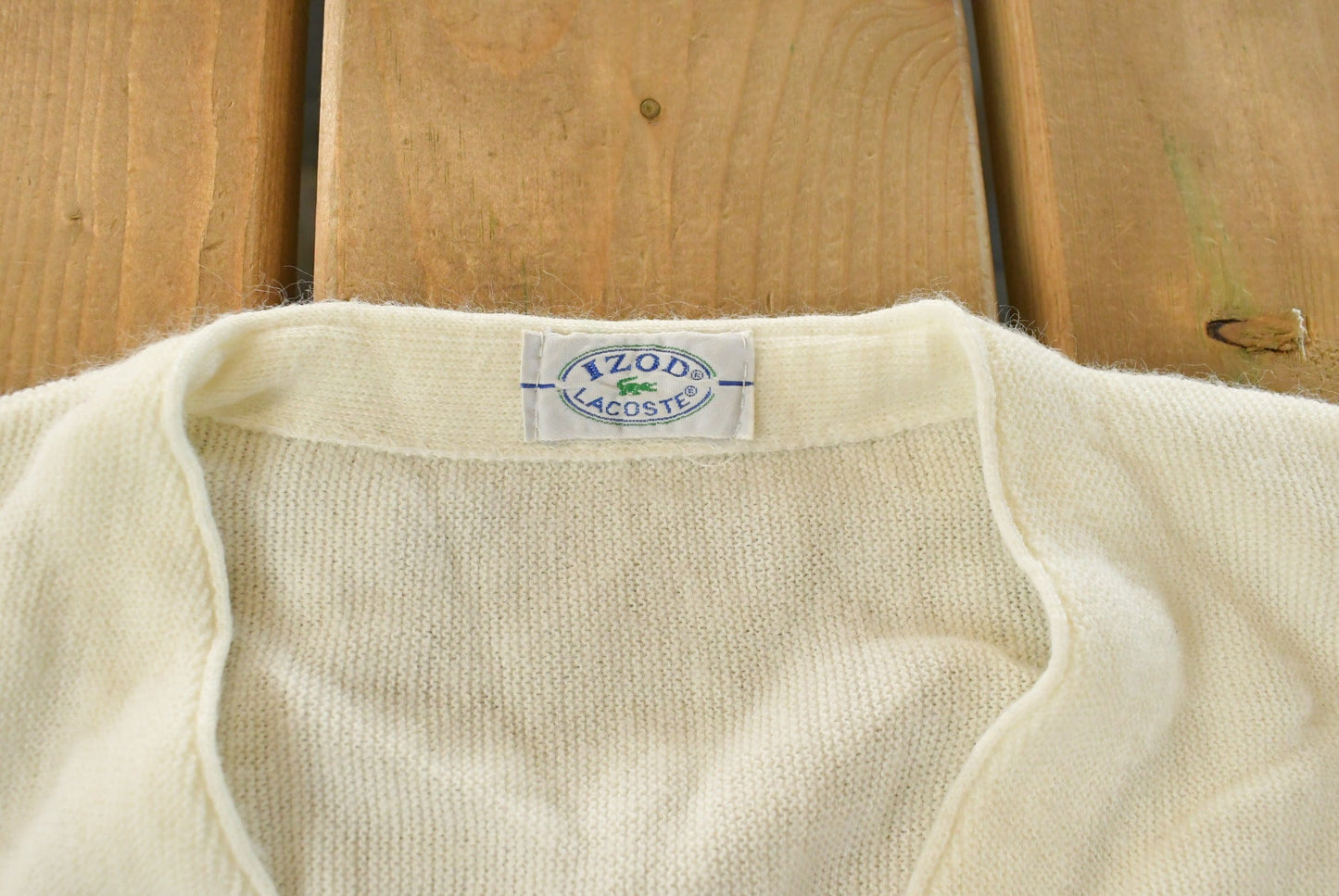 Vintage 1980s Izod Lacoste Knit Cardigan Sweater Men's Large from propervintagecanada