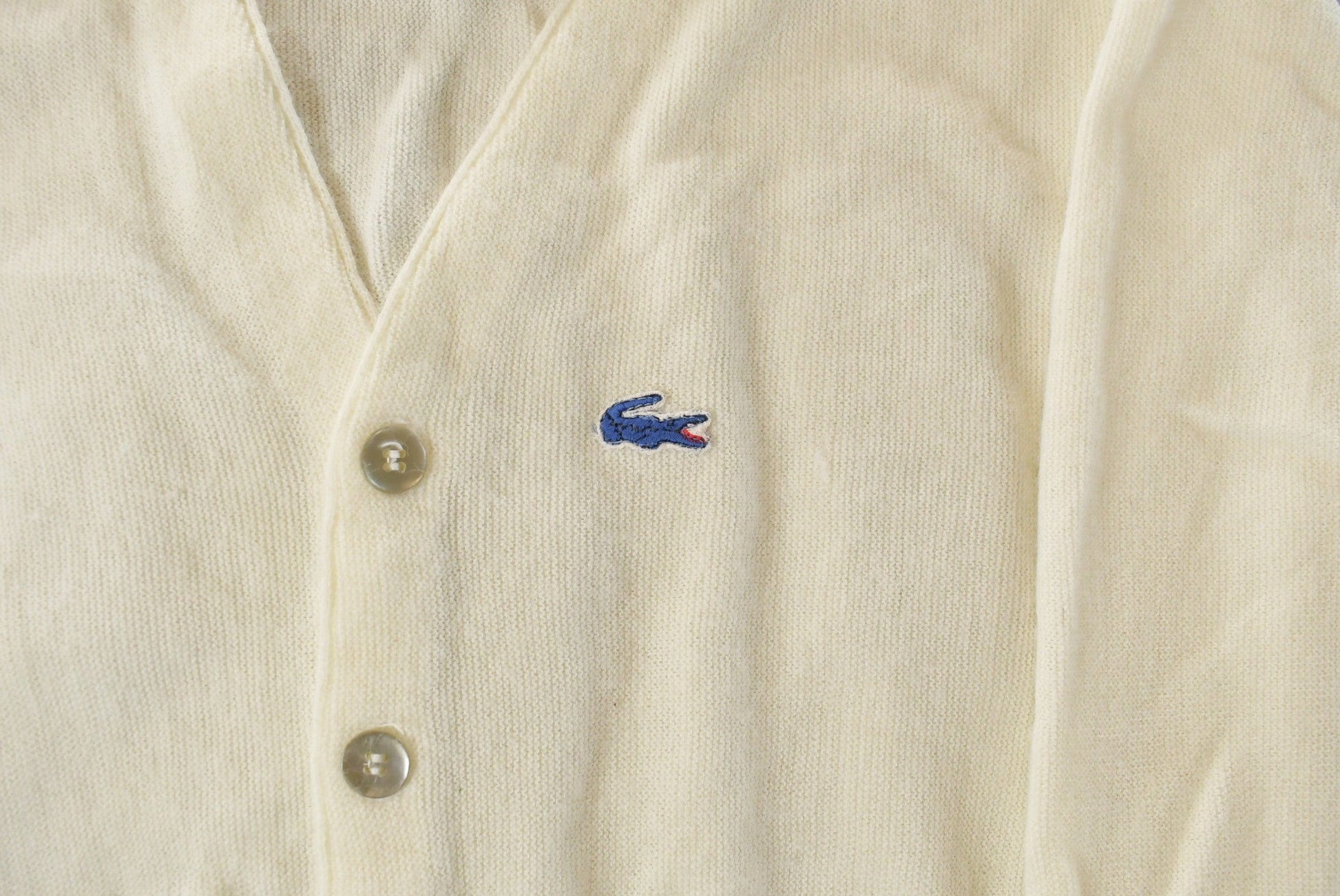 Vintage 1980s Izod Lacoste Knit Cardigan Sweater Men's Large from propervintagecanada