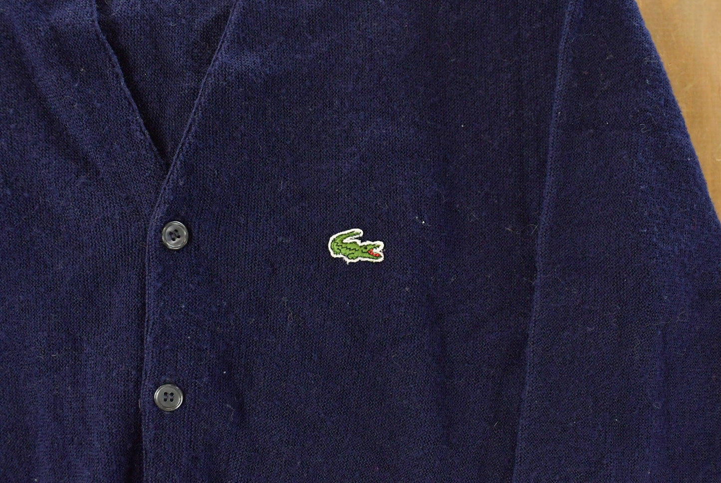 Vintage 1980s Izod Lacoste Knit Cardigan Sweater Men's Large from propervintagecanada