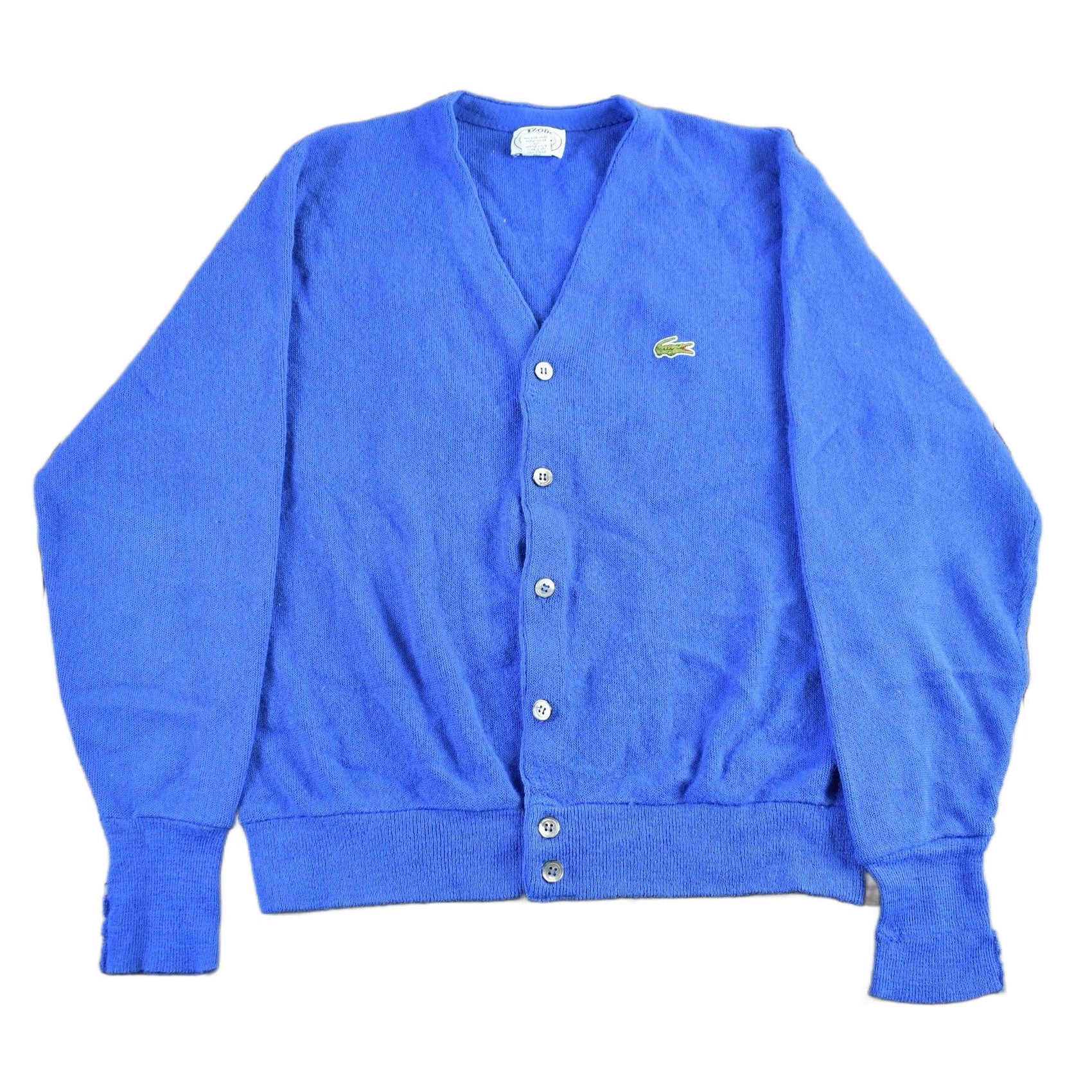 Vintage 1980s Izod Lacoste Knit Cardigan Sweater Men's M from propervintagecanada