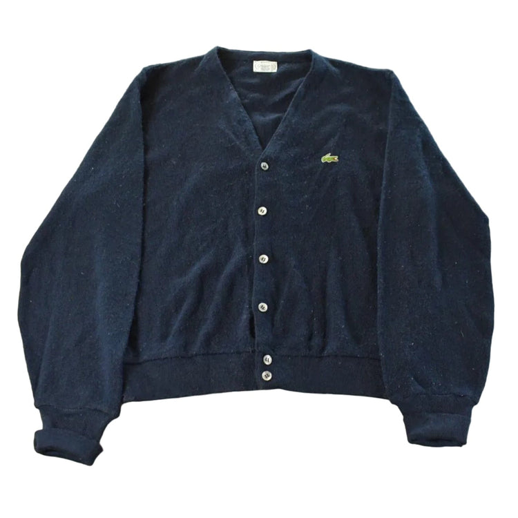 Vintage 1980s Izod Lacoste Knit Cardigan Sweater Men's Medium from propervintagecanada