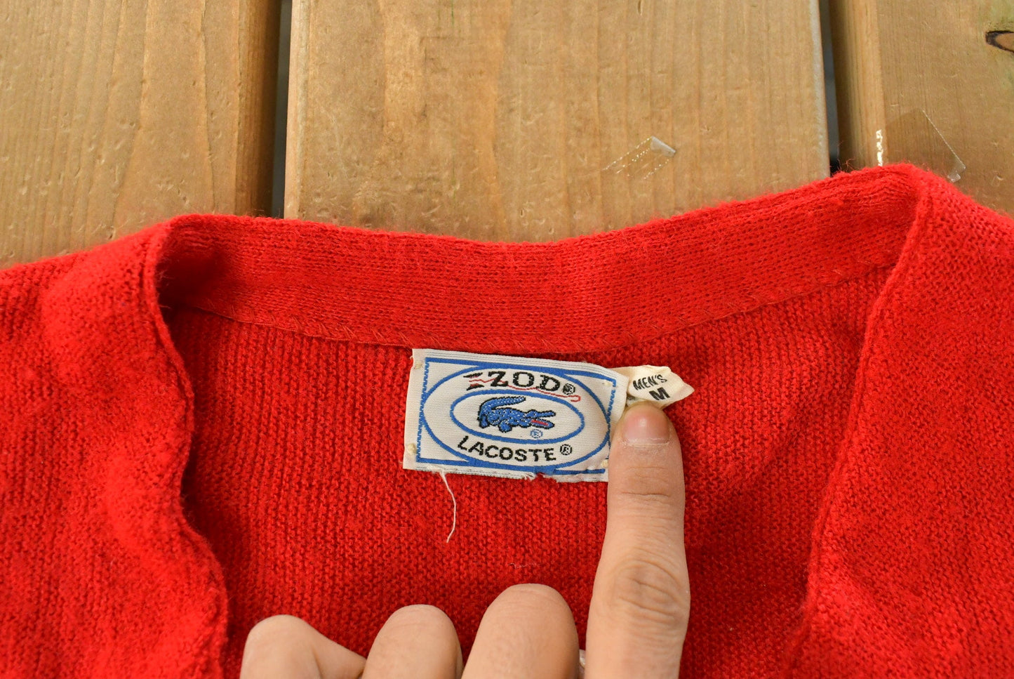 Vintage 1980s Izod Lacoste Knit Cardigan Sweater Men's Medium from propervintagecanada