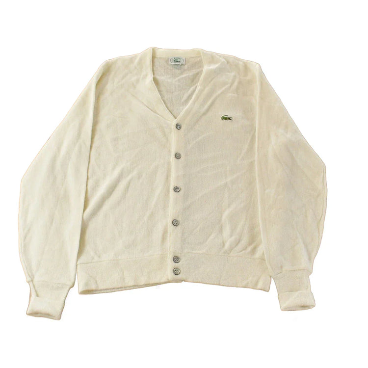 Vintage 1980s Izod Lacoste Knit Cardigan Sweater Men's Medium from propervintagecanada