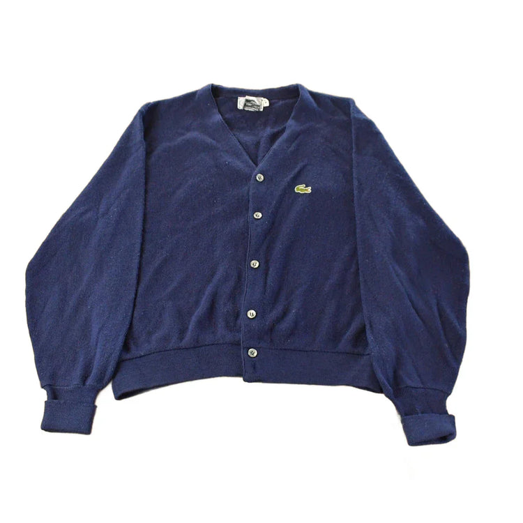 Vintage 1980s Izod Lacoste Knit Cardigan Sweater Men's Medium from propervintagecanada