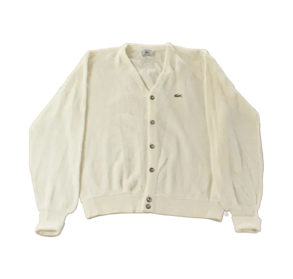 Vintage 1980s Izod Lacoste Knit Cardigan Sweater Men's XL from propervintagecanada