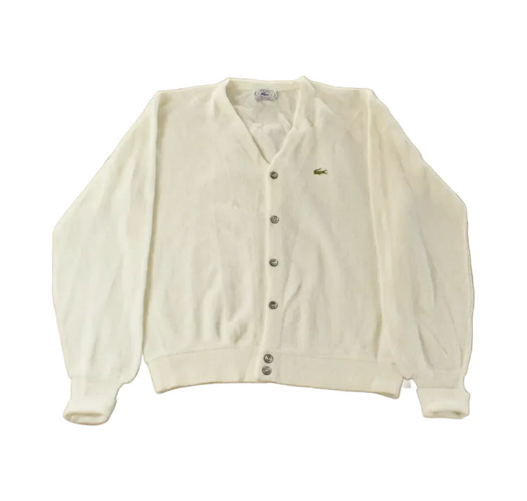Vintage 1980s Izod Lacoste Knit Cardigan Sweater Men's XL from propervintagecanada