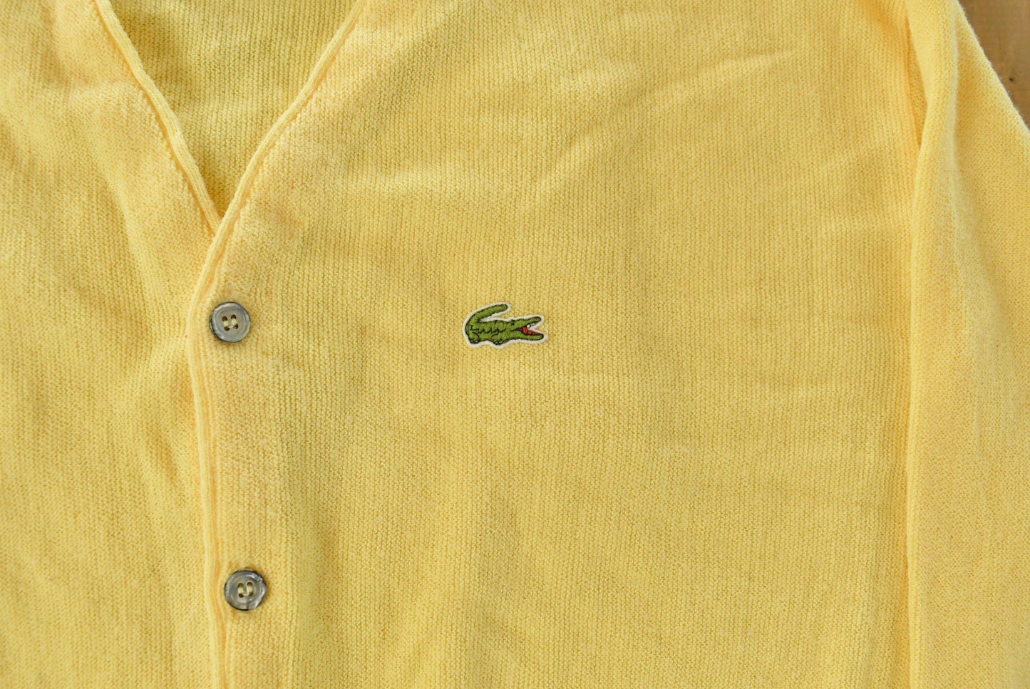 Vintage 1980s Izod Lacoste Knit Cardigan Sweater Men's XL from propervintagecanada