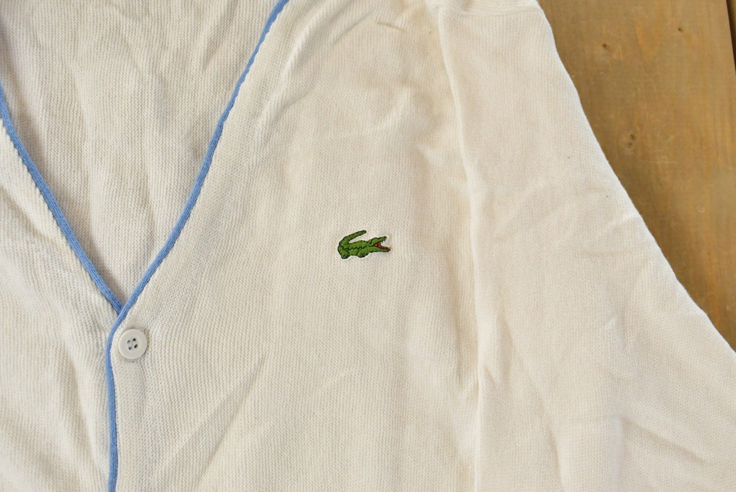 Vintage 1980s Izod Lacoste Knit Cardigan Sweater Men's XL from propervintagecanada