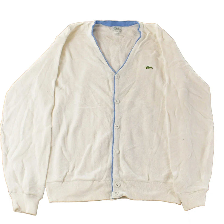 Vintage 1980s Izod Lacoste Knit Cardigan Sweater Men's XL from propervintagecanada