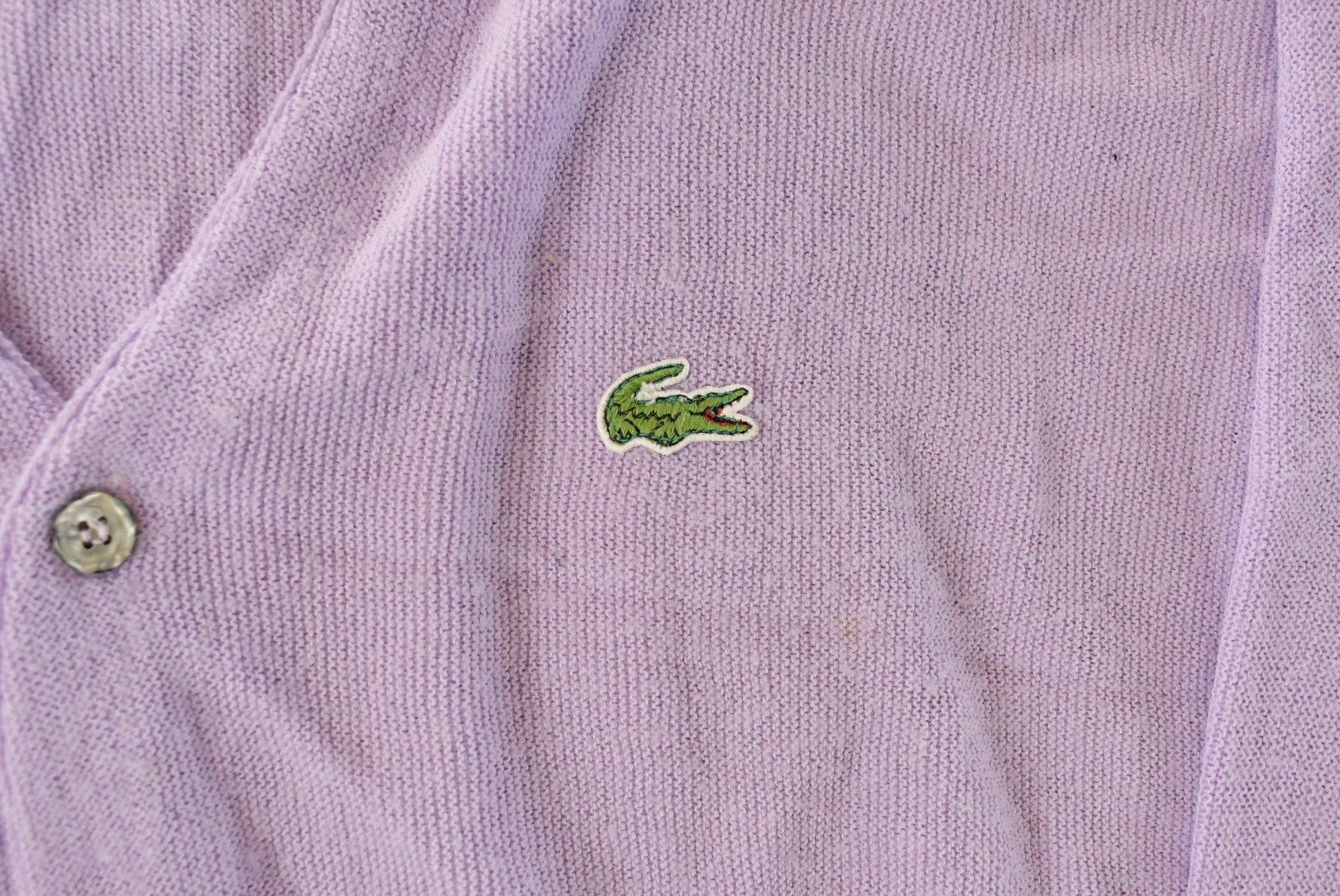 Vintage 1980s Izod Lacoste Knit Cardigan Sweater Men's XL from propervintagecanada