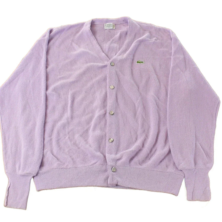 Vintage 1980s Izod Lacoste Knit Cardigan Sweater Men's XL from propervintagecanada