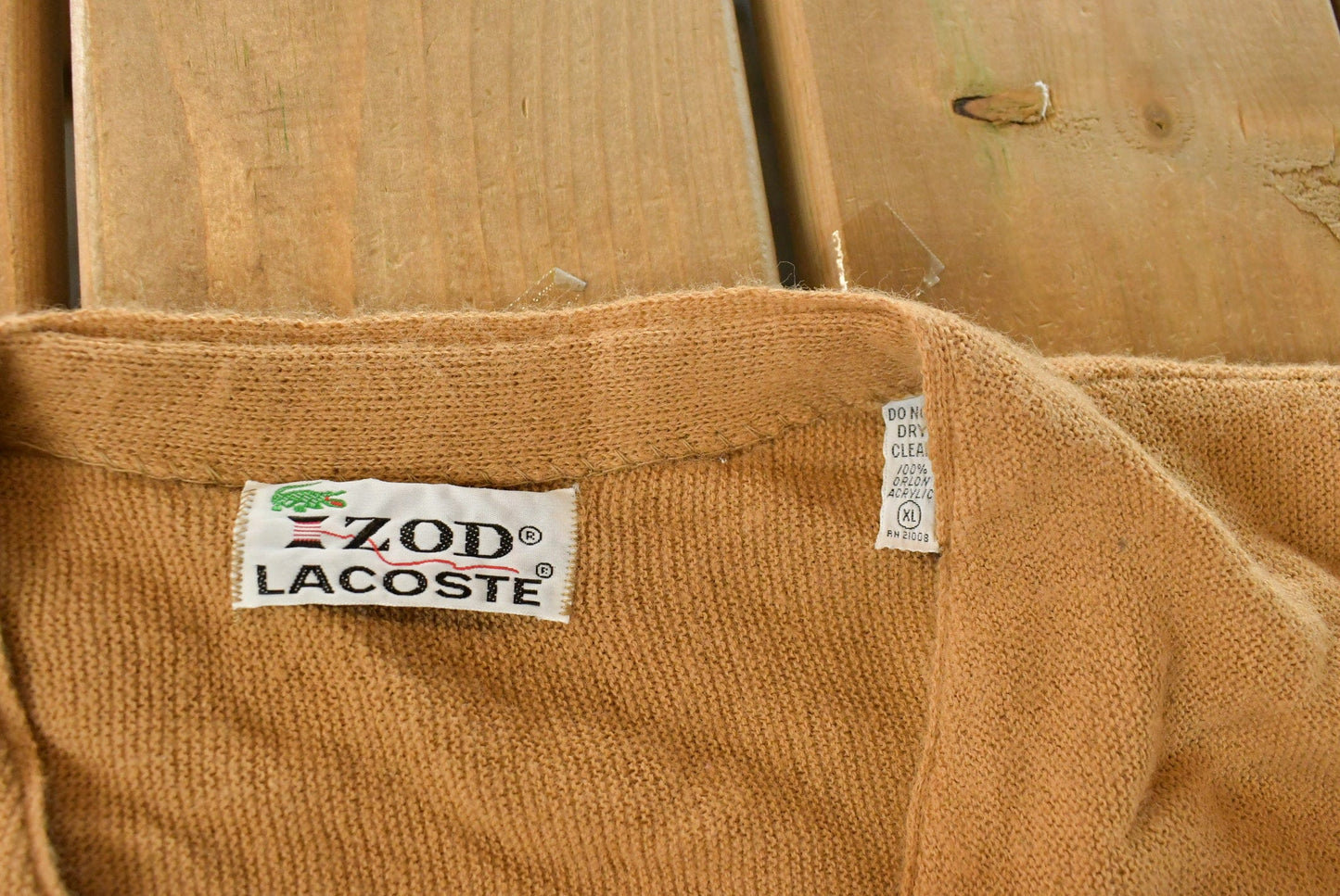 Vintage 1980s Izod Lacoste Knit Cardigan Sweater Men's XL from propervintagecanada