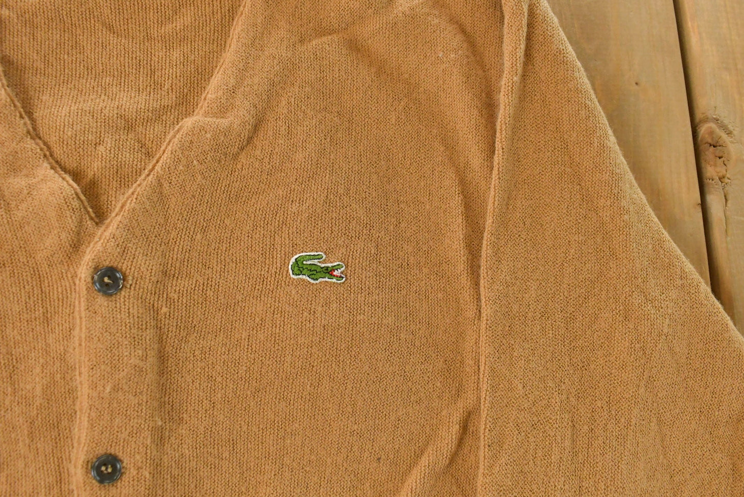 Vintage 1980s Izod Lacoste Knit Cardigan Sweater Men's XL from propervintagecanada