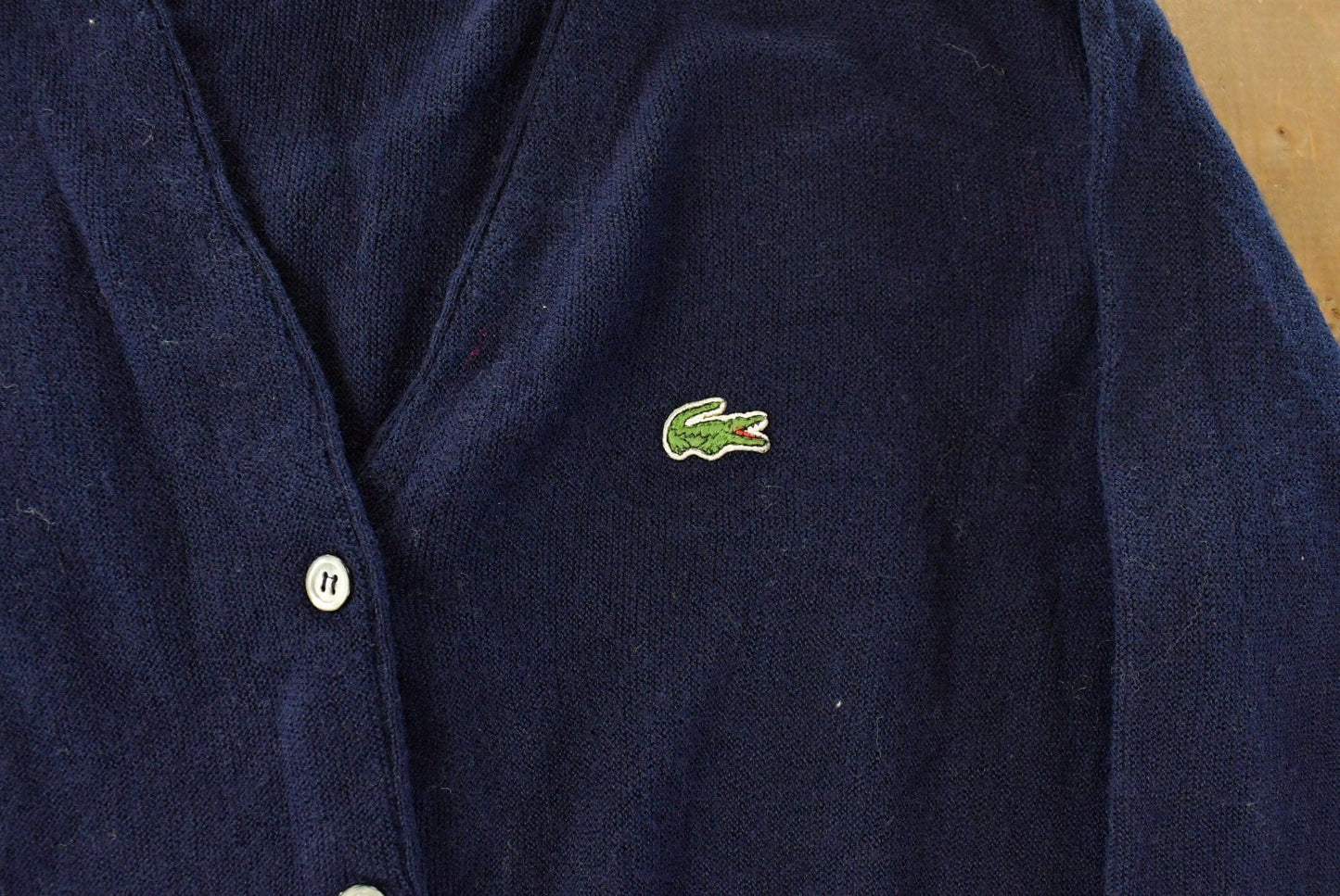 Vintage 1980s Izod Lacoste Knit Cardigan Sweater Women's Large from propervintagecanada
