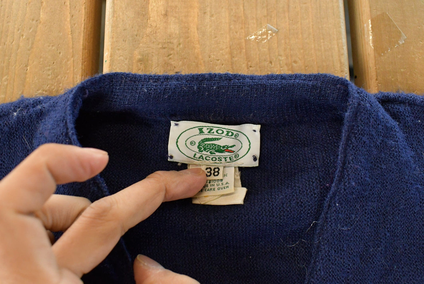 Vintage 1980s Izod Lacoste Knit Cardigan Sweater Women's Medium from propervintagecanada