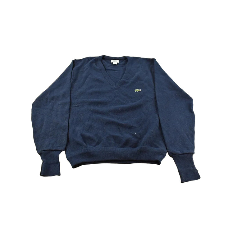 Vintage 1980s Izod Lacoste Knit V Neck Sweater Men's Medium from propervintagecanada