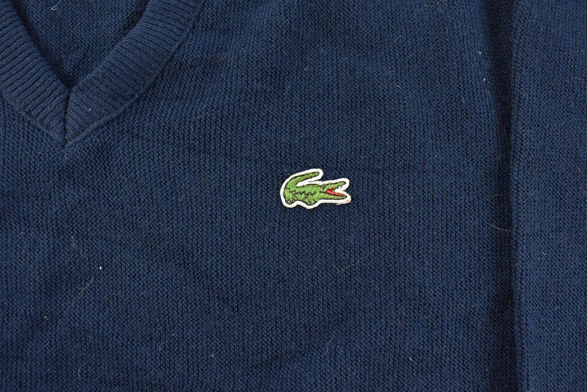 Vintage 1980s Izod Lacoste Knit V Neck Sweater Men's Medium from propervintagecanada