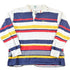 Vintage 1980s Izod Lacoste Rugby Style Quarter Button Up Striped Shirt Men&