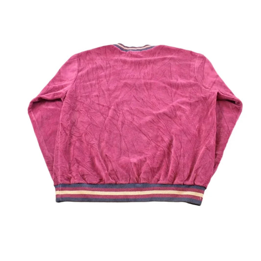 Vintage 1980s Izod Lacoste Velour V-Neck Sweatshirt Men's M from propervintagecanada